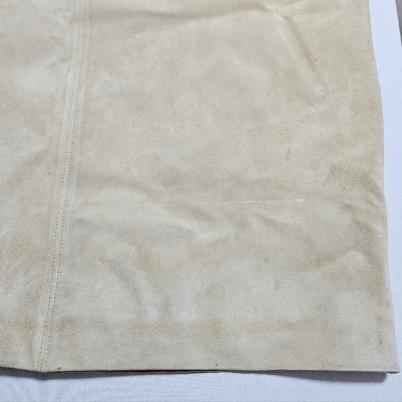 NWOT Valerie Womens 100% Leather Maxi Skirt Back Slit Western Cowgirl A-Line LP - Picture 14 of 16